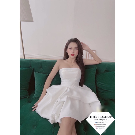 Đầm tacta xoè phồng