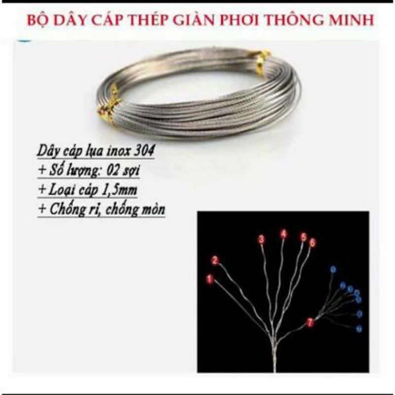 Dây cáp giàn phơi thông minh giá rẻ HÒA PHÁT Việt Nam