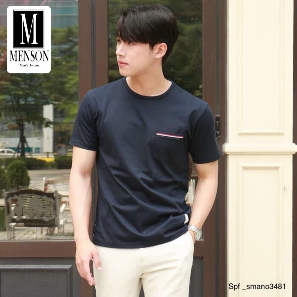 ⭐️SIÊU PHẨM⭐️Áo Phông Nam ngắn tay viền túi basic hàng hiệu cao cấp - Áo Thun Nam Chất Mát Mùa Hè MENSON M2004 | BigBuy360 - bigbuy360.vn