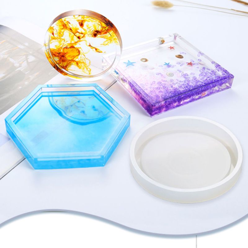 Khuôn Silicone Hình Lục Giác Làm Trang Sức