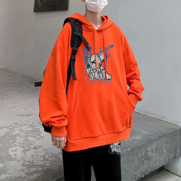 Áo Hoodie Form Rộng Size S-3xl Thời Trang Cho Nam