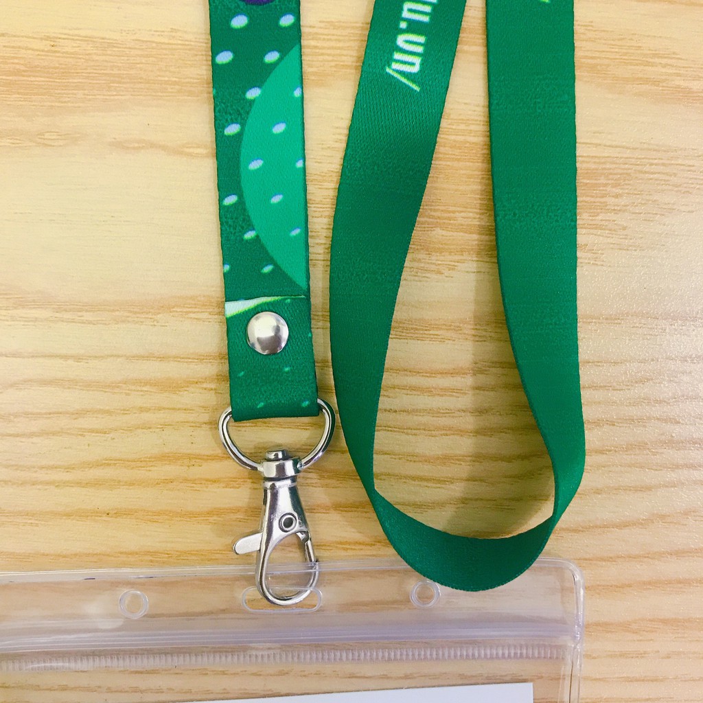 3 BỘ DÂY ĐEO THẺ TRƯỜNG ĐẠI HỌC SƯ PHẠM HÀ NỘI Bộ dây thẻ, bảng tên, bao đựng thẻ, dây đeo 1.5cm x 90cm