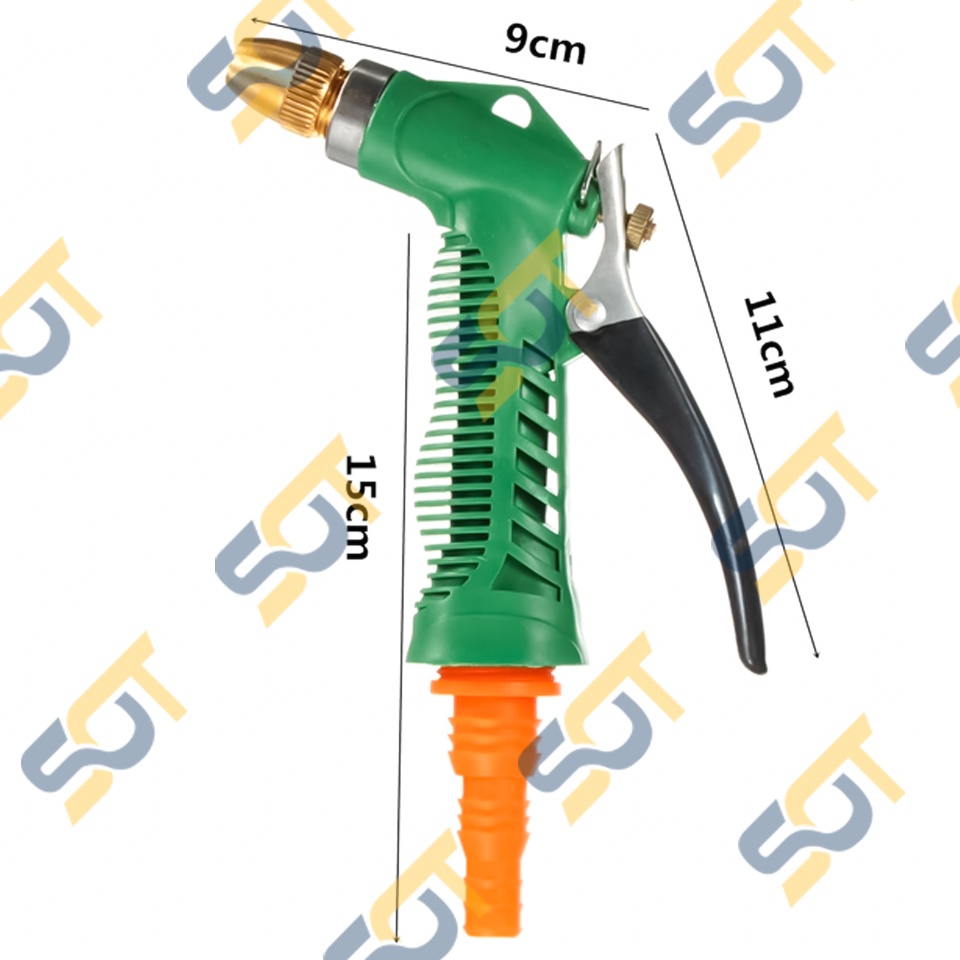 [ĐIỀU CHỈNH TIA NƯỚC] Đầu phun &amp; súng tưới kết nối đuôi chuột Tặng đầu nối ống 16 &amp; 18mm Sân vườn rửa xe phun tưới