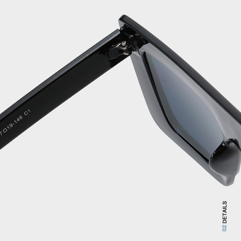 Kính mát gọng vuông phong cách cổ điển cho nam và nữ