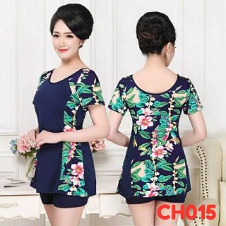 Đồ bơi áo tắm bikini trung niên kín đáo ngoại cỡ, size lớn cho mẹ