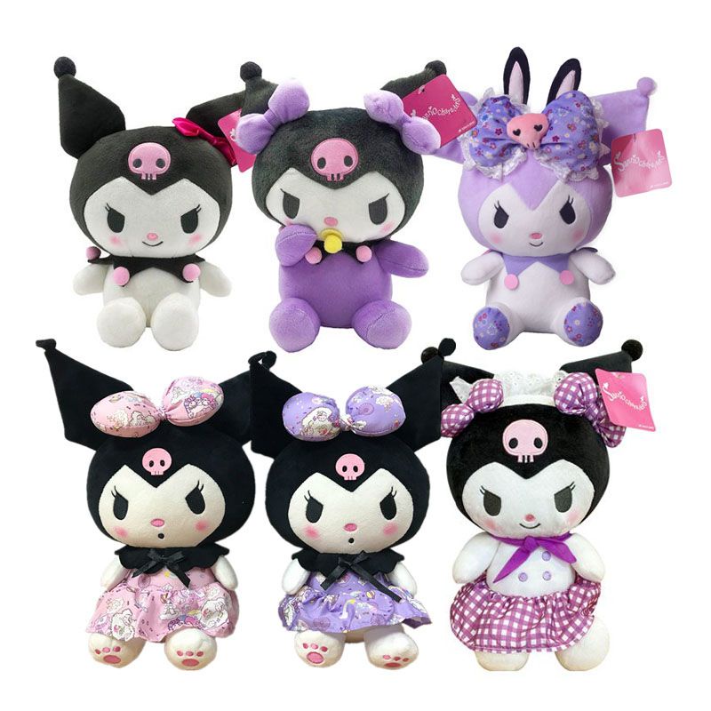 Búp Bê Nhồi Bông Mềm Mại 25cm Hình Búp Bê Kuromi Đáng Yêu
