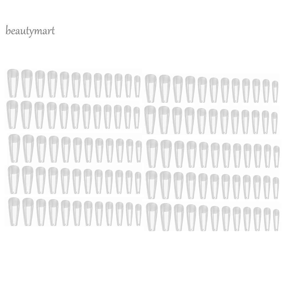 [Hàng mới về] Set 120 móng giả trong suốt thời trang