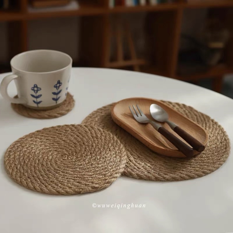 Tấm lót đan thủ công - Phụ kiện chụp ảnh, trang trí