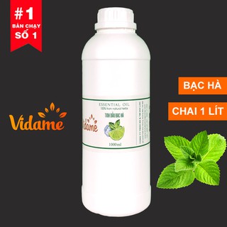 Tinh Dầu Bạc Hà Nguyên Chất 1 Lít VIDAME - Hàng Chính Hãng, Tinh dầu thơm xông phòng, bạc hà đuổi chuột, thơm mát