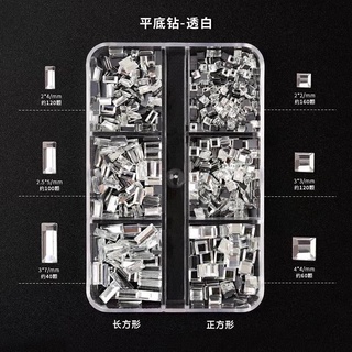 Set đá khối mix size trắng