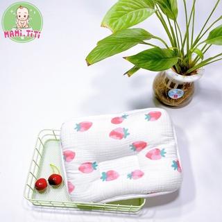 gối cho bé sơ sinh, gối xô HÀN QUỐC coton organic thấm hút mồ cho bé