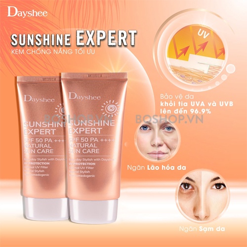 KEM CHỐNG NẮNG BẢO VỆ DA TỐI ƯU DAYSHEE SUNSHINE EXPERT SPF50 PA CHÍNH HÃNG - 9253