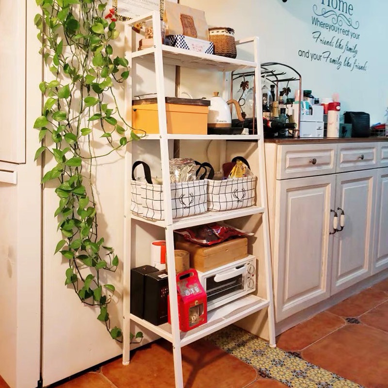 Kệ Đa Năng Hình Thang 4 Tầng - Kệ Sắt Decor Trang Trí Phòng Khách, Phòng Ngủ Chắc Chắn Hàng Nhập Khẩu