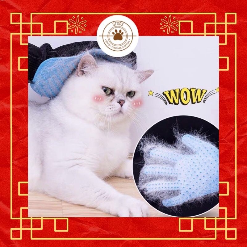 Găng tay vuốt lông TrueTouch cho chó mèo