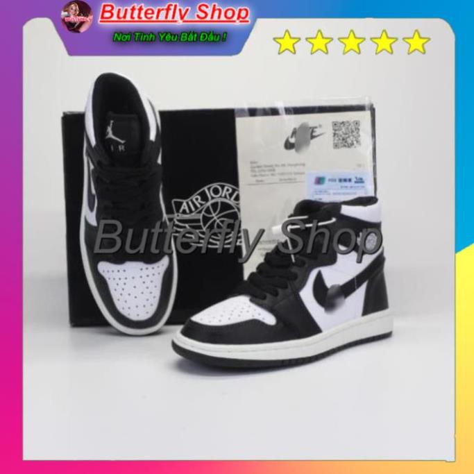 [XẢ KHO 1 NGÀY] 🔥giày thể thao sneaker 🔥Air Jordan panda JD cao đen trắng cao cấp full  box