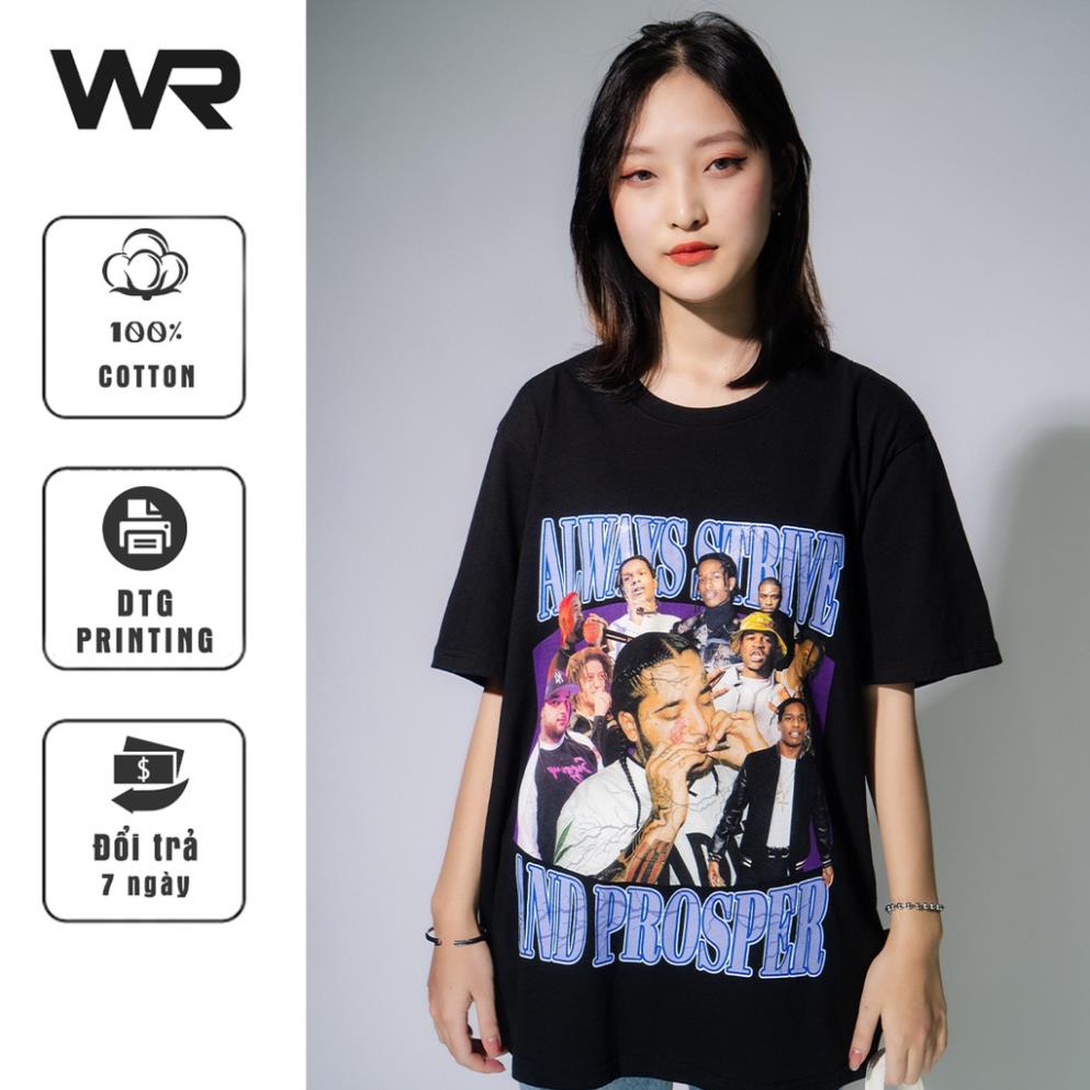 xMRJ /Áo thun Hiphop Áo Thun ASAP MOB Rocky Tay Lỡ Form Rộng Hot Trend 2021 Âu Mỹ Hip-Hop! *