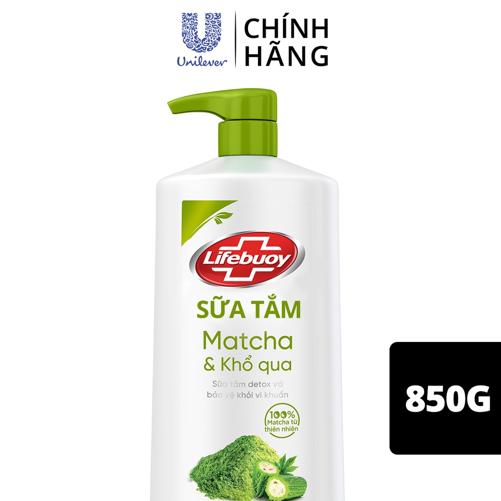 Sữa tắm Lifebuoy Macha và Khổ Qua 850g