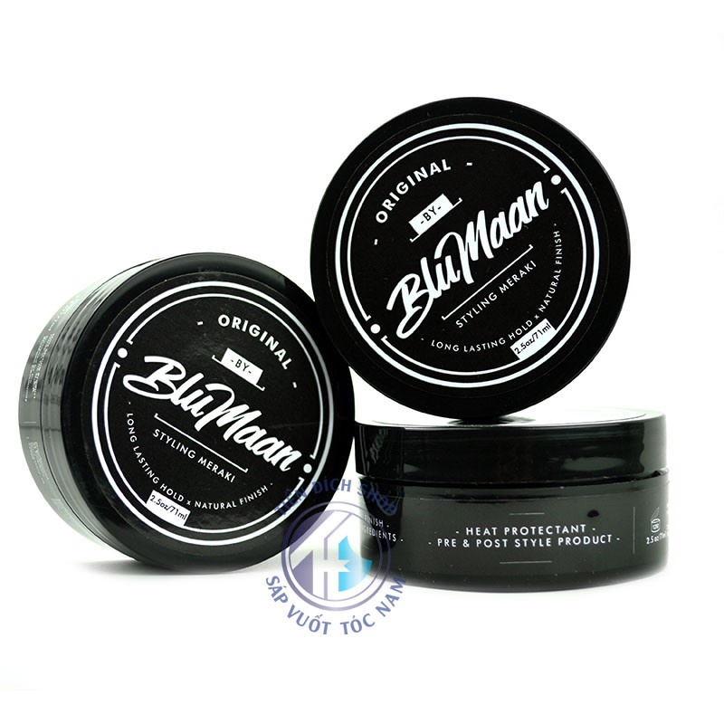 Sáp Vuốt Tóc BLUMAN ORIGINAL ĐEN 100gr Tạo Kiểu, Giữ Nếp Cho Tóc. HÀNG CHÍNH HÃNG