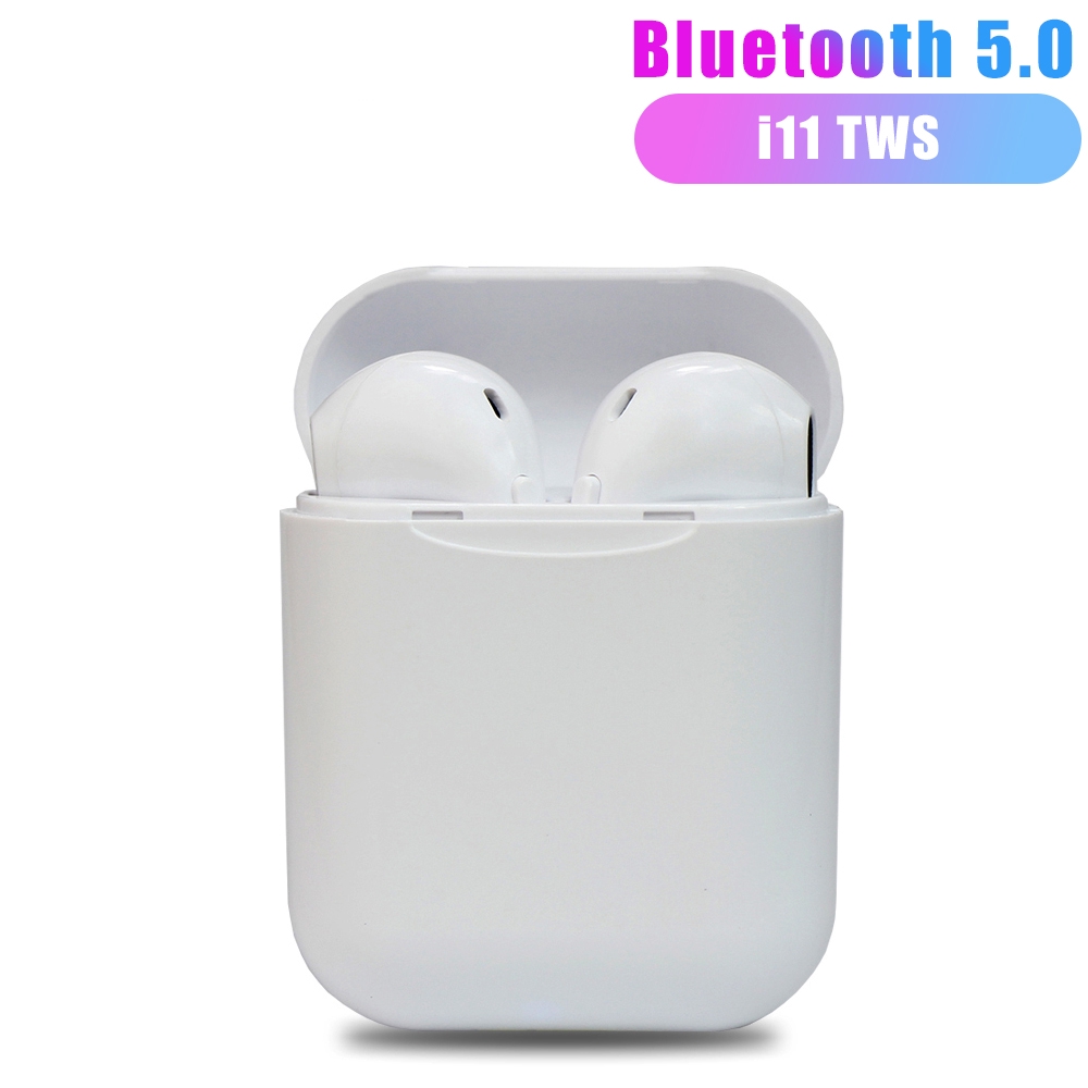 Tai nghe Bluetooth 5.0 mini i11 TWS âm thanh stereo tích hợp mic cho Iphone Android