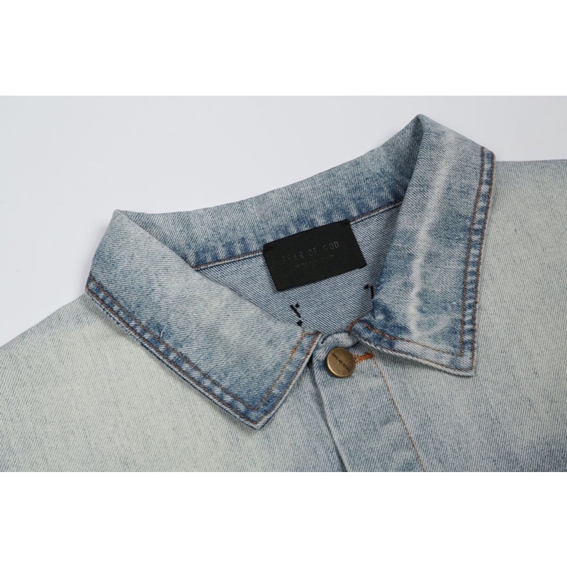 Áo bò FEAR OF GOD SS20 Ss20 - Demin jacket FEAR OF GOD SS20 / Demin jacket ESENTIALS ss20