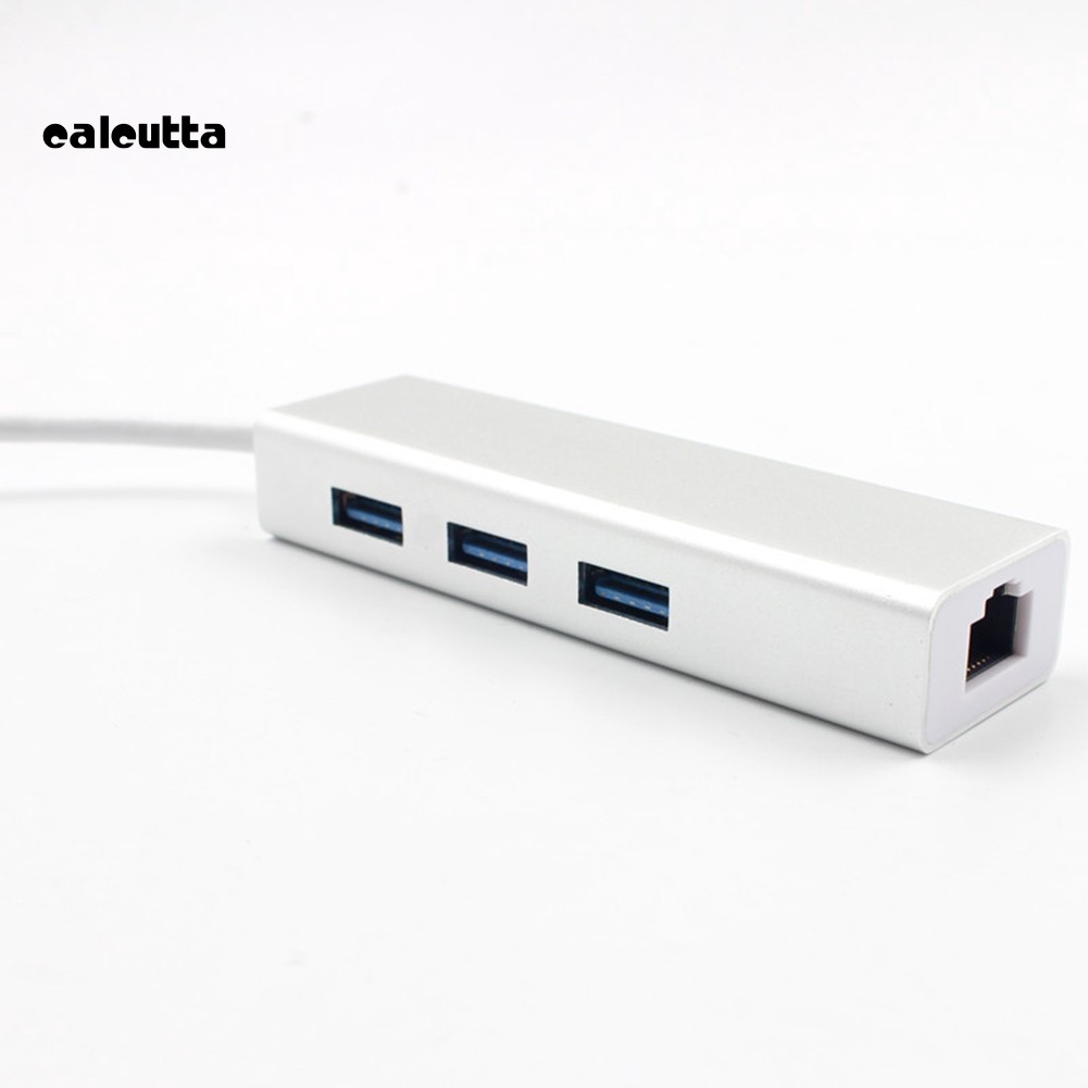 ✡DP✡1000Mbps 3 USB Ports Gigabit Ethernet Lan RJ45 Network Adapter Hub Dock for PC