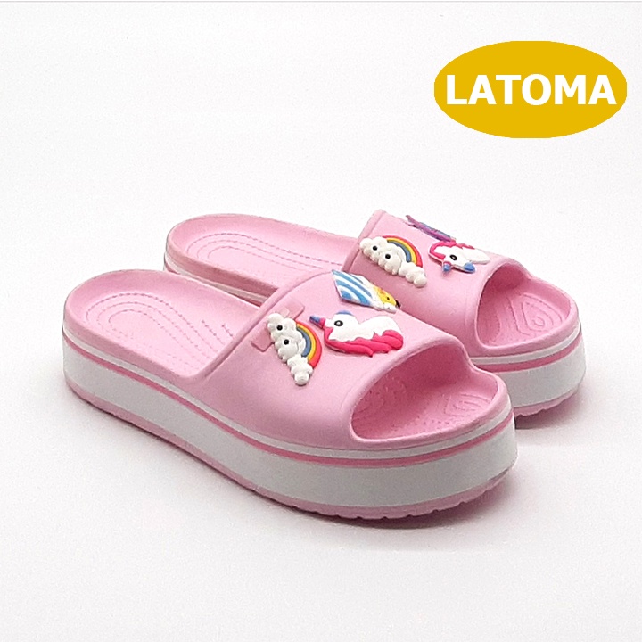 Dép bánh mì nữ cao 3 phân chất liệu mềm mại êm chân thời trang Latoma TA7471 (Nhiều màu)