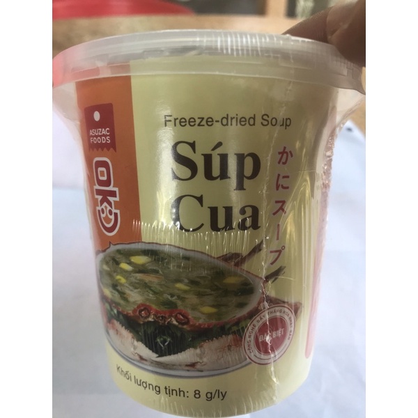 Súp cua ăn liền Asuzac ly 8g