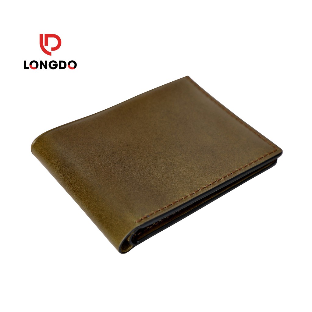 Bóp nam da bò - Cam kết 100% da bò thật - Bảo hành 5 năm - Thương hiệu uy tín Longdo Leather - B01