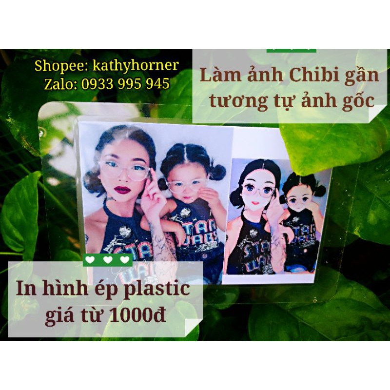 Rửa hình plastic chibi