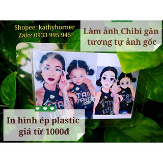 Rửa hình plastic chibi
