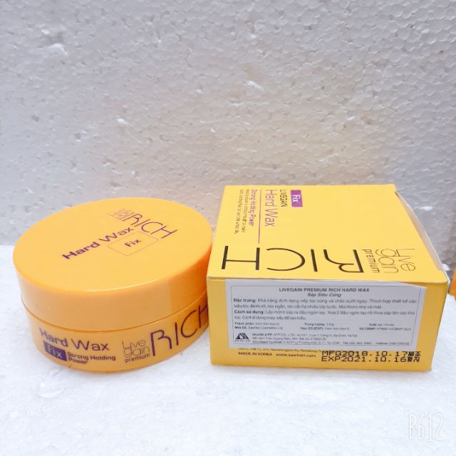 Sáp siêu cứng Livegain Premium Rich Hard Wax (Fix) 110g Hàn Quốc