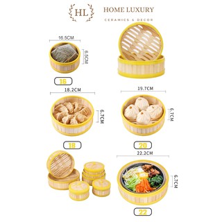 Xửng hấp bánh bao, Dim Sum, Há Cảo...4 Size | XỬNG TRE VIỀN NHỰA