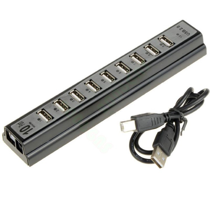 BỘ CHIA CỔNG USB 10 CỔNG SỬ DỤNG ĐIỆN 5V-1A