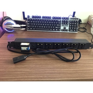 Thanh phân phối nguồn điện pdu - 6 ổ cắm 3 chấu chuẩn đa năng.