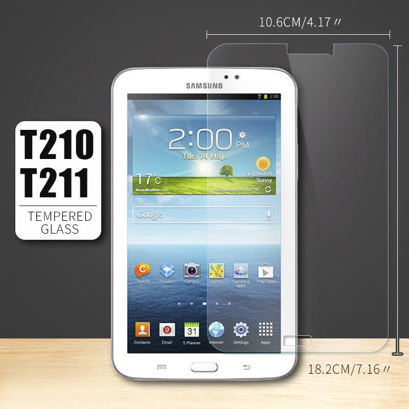 For Samsung Galaxy Tab 3 7.0 SM-T210 T211 T213 T217 Tempered Glass Screen Protector