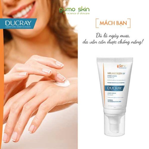 Kem Chống Nắng Ducray Melascreen UV Light Cream SPF50+ Hỗ Trợ Giảm Nám (40ml)