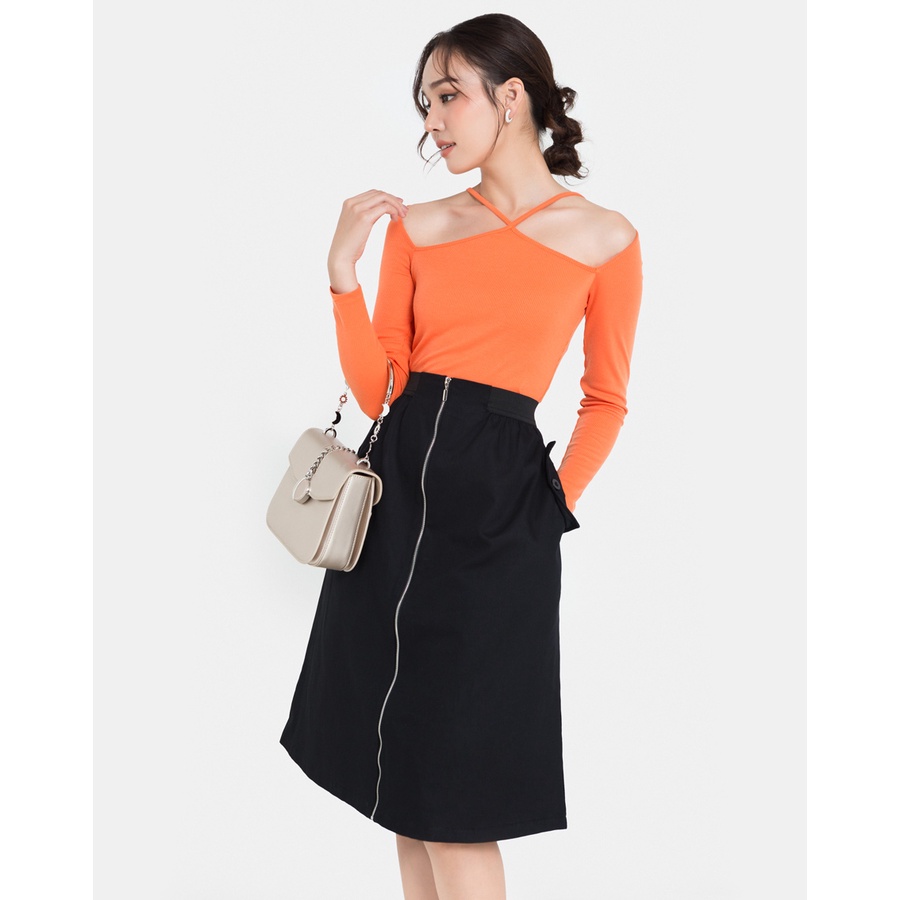Áo Thun Nữ Thời Trang Dáng Ôm JUNO Cut Out Vai JNATH003
