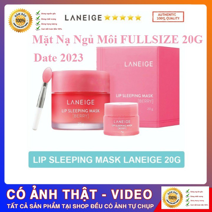 Mặt Nạ Ngủ Môi LANEIGE Lip Sleeping Mask Auth [ Mẫu Mới Nhất Date 2023 ]