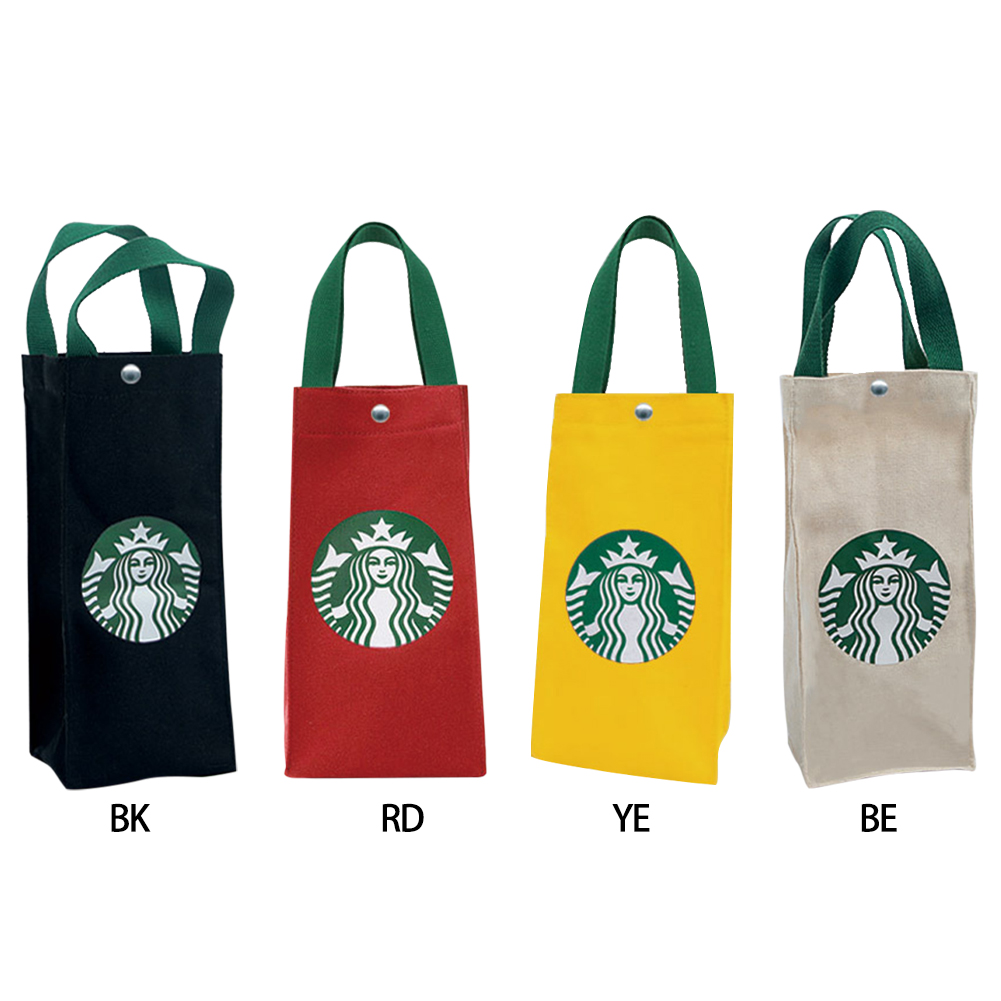 Túi xách vải bạt đựng đồ in hình Starbucks hợp thời trang