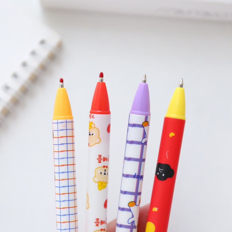 🍉Bút Gel Mực Đen INS Động Vật Hoạt Hình Cute Ngòi 0.5mm - Bút Gấu/ Mèo Viết Gel Bấm Đáng Yêu DUASHOP