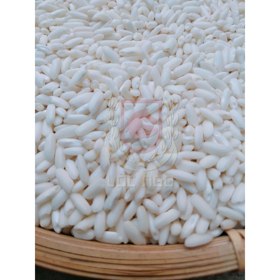 Nếp Long An - Dẻo Thơm - Túi 1kg - Túi Hút Chân Không
