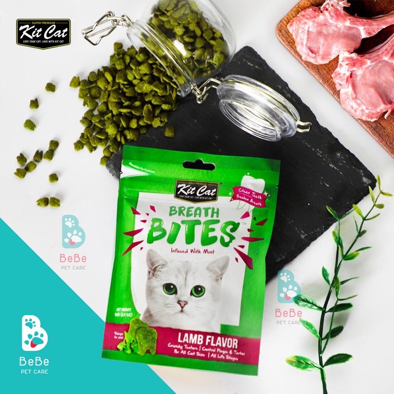 Bánh Thưởng KITCAT Breath Bites Nhiều Vị Lựa Chọn Cho Mèo - Bánh Snack Cho Boss Mèo