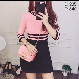 Đầm len free size