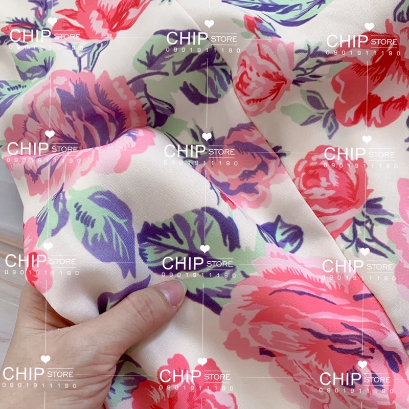 VÁY HOA NHÍ RÚT DÂY ZARA XUẤT DƯ XỊN MÀU PASTEL NHẸ NHÀNG