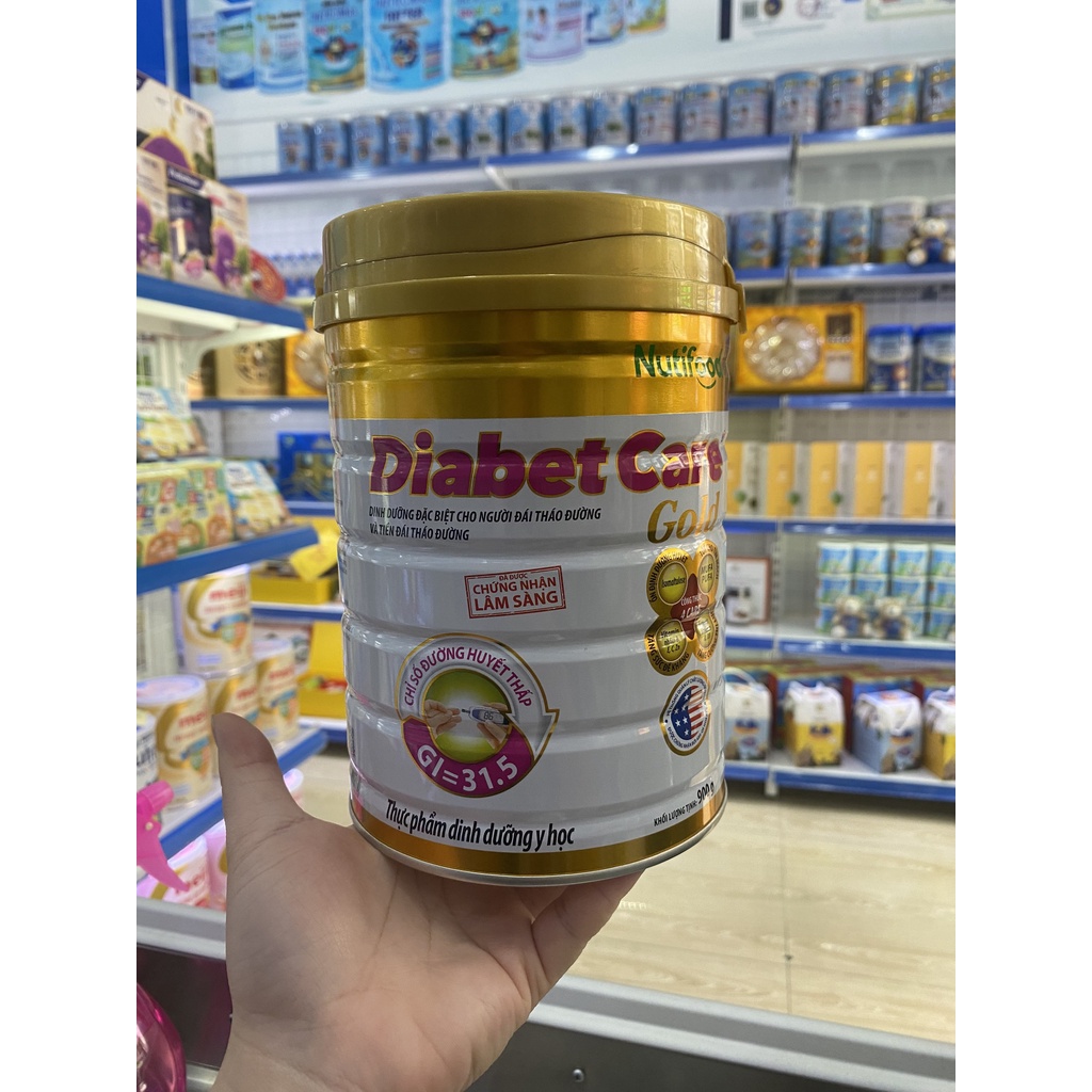 Sữa Diabet Care Gold900G (DÀNH CHO NGƯỜI ĐÁI THÁO ĐƯỜNG VÀ TIỀN ĐÁI THÁO ĐƯỜNG )