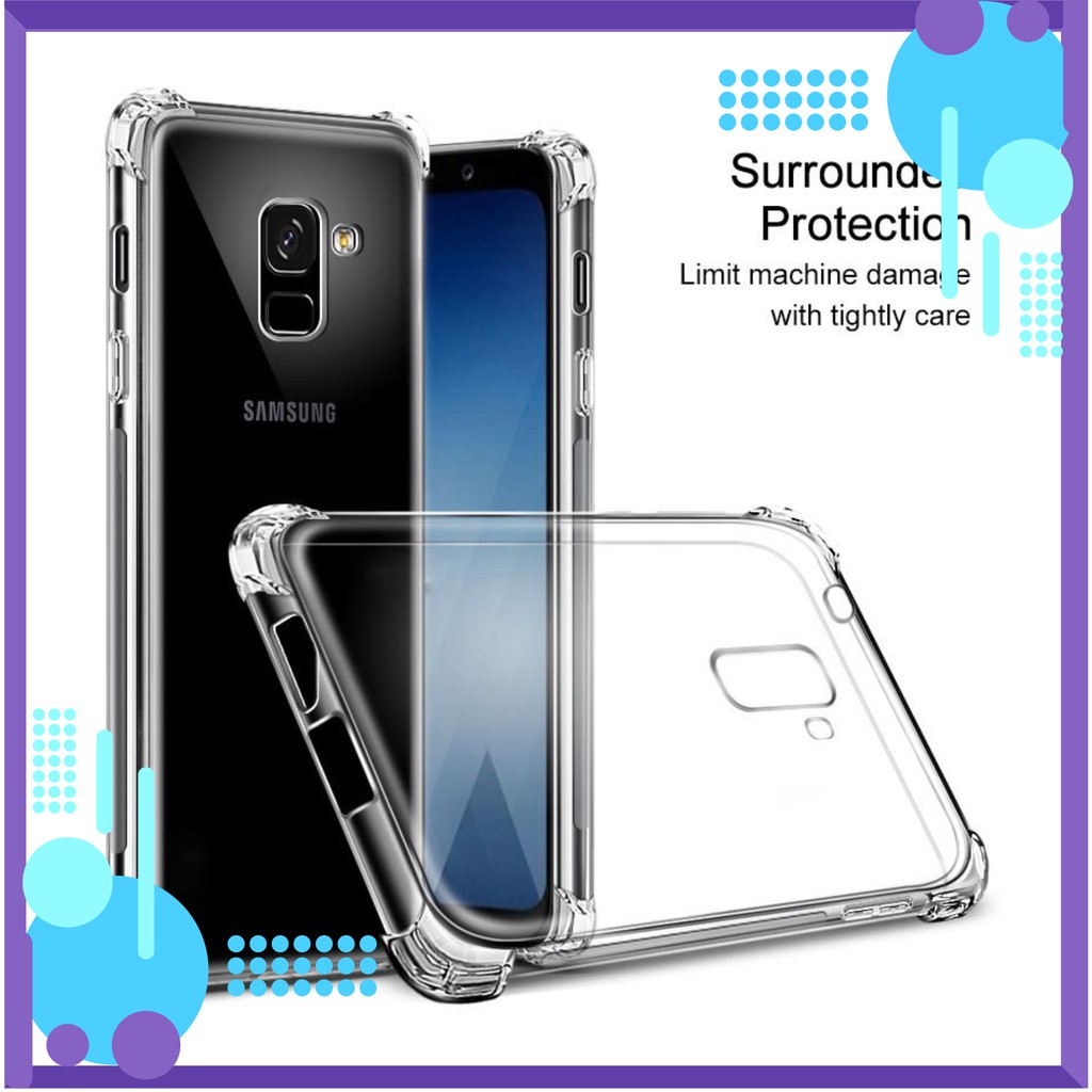 Ốp lưng silicone màu trong suốt chống sốc cho Samsung S7 S7edge Note 8 9 S8 S9 Plus