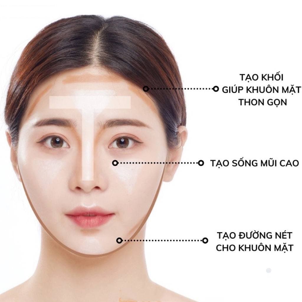 Bút tạo khối ICVC che khuyết điểm đa năng bắt sáng hai trong một ZUZU Cosmetic HUBEAUTY