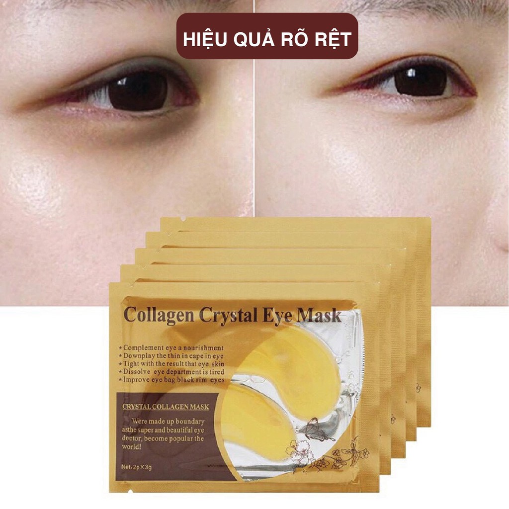 Đắp Mắt Collagen Crystal Eye Mask làm giảm quầng thâm mắt, ngăn ngừa vết chân chim cho vùng da mắt