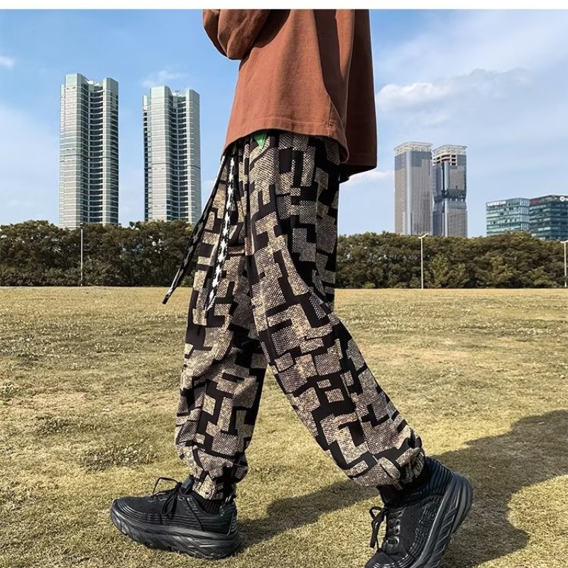 Quần Thể Thao Dáng Rộng Sọc Ca Rô Thời Trang Hàn Quốc Trẻ Trung