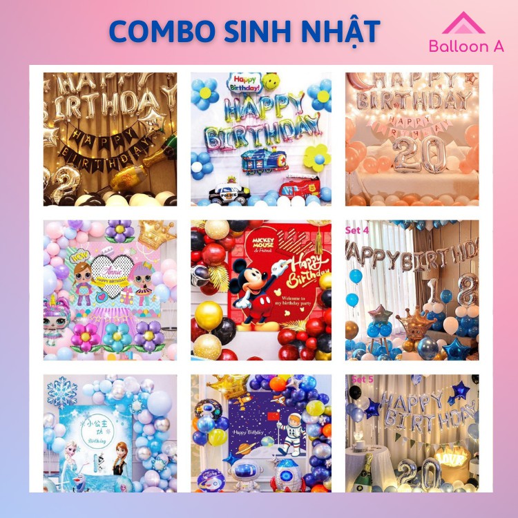 Combo bóng bay sinh nhật